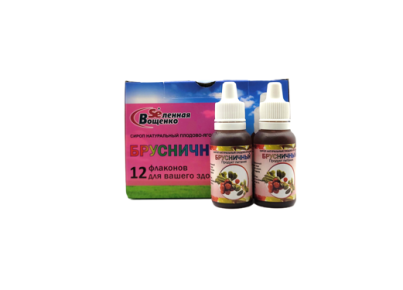 Сироп "Брусничный" (12фл.*20гр.)